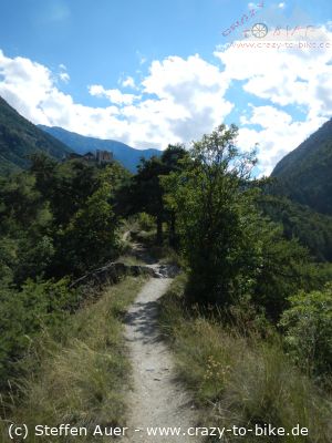 Trailbiken Vinschgau: Waalwege um Goldrain